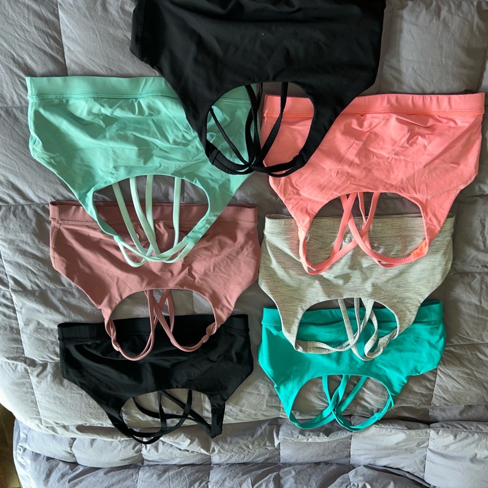 Women's Seamless Strappy Back Bralette - Pack of Assorted Colors